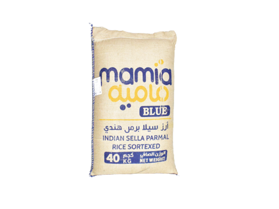 Mamia Blue Rice — Indian Sella Parmal — 40 kg bag